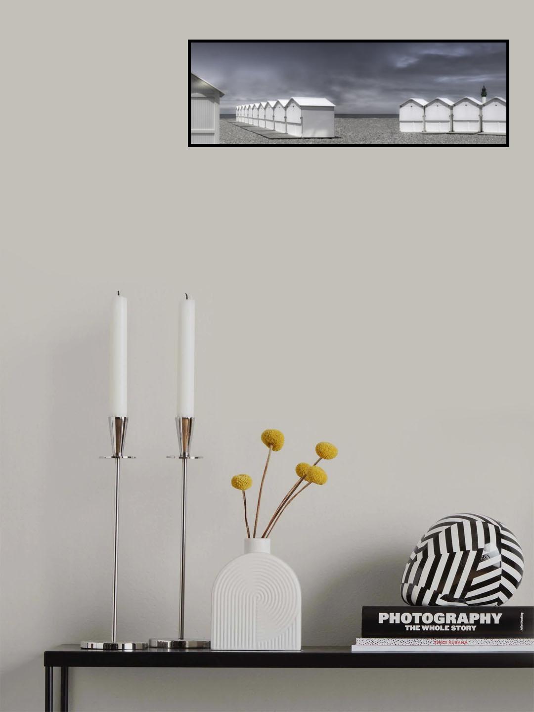cabins beach Poster och Canvastavla