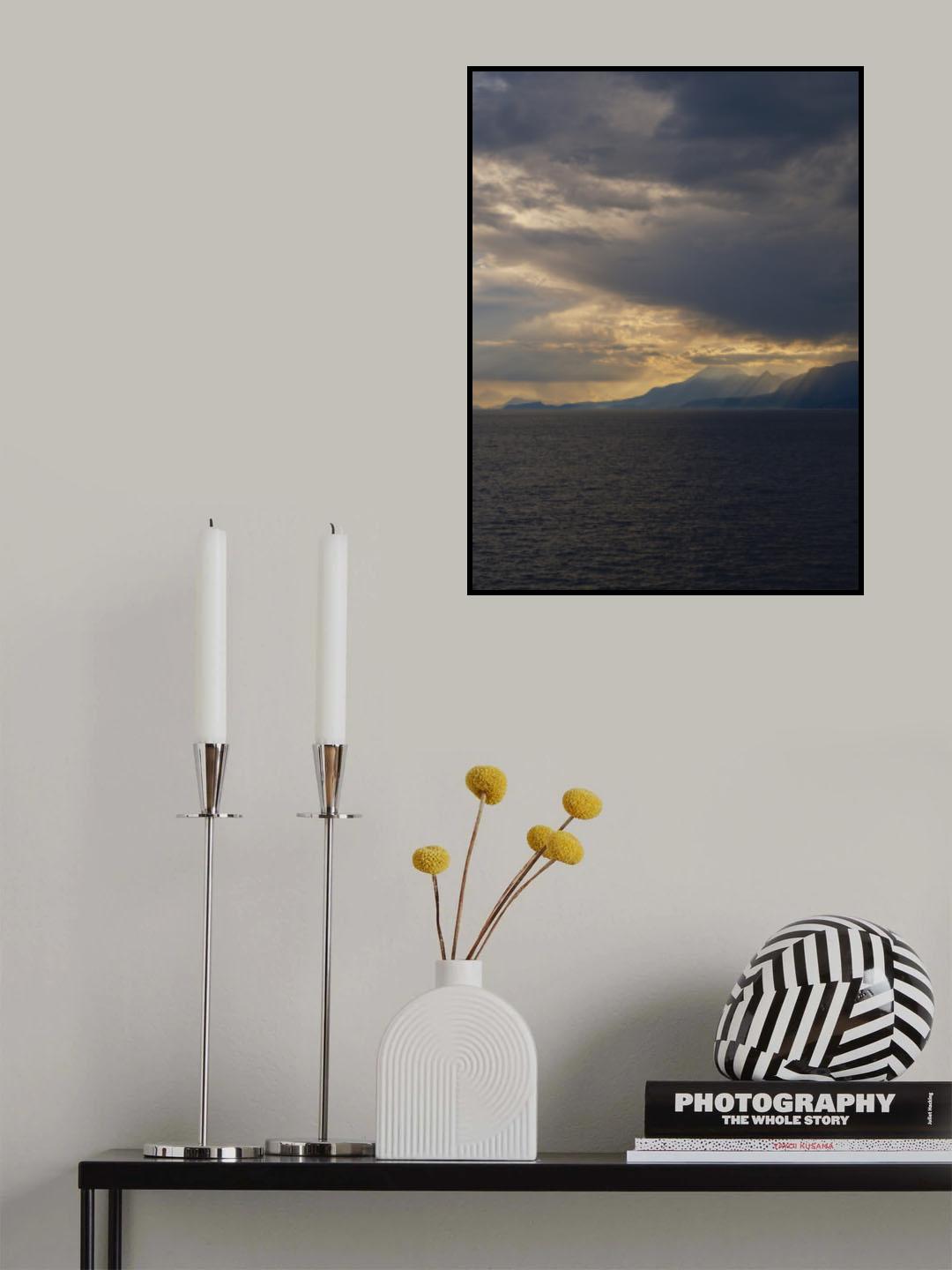 stormy weather and seascape Poster och Canvastavla