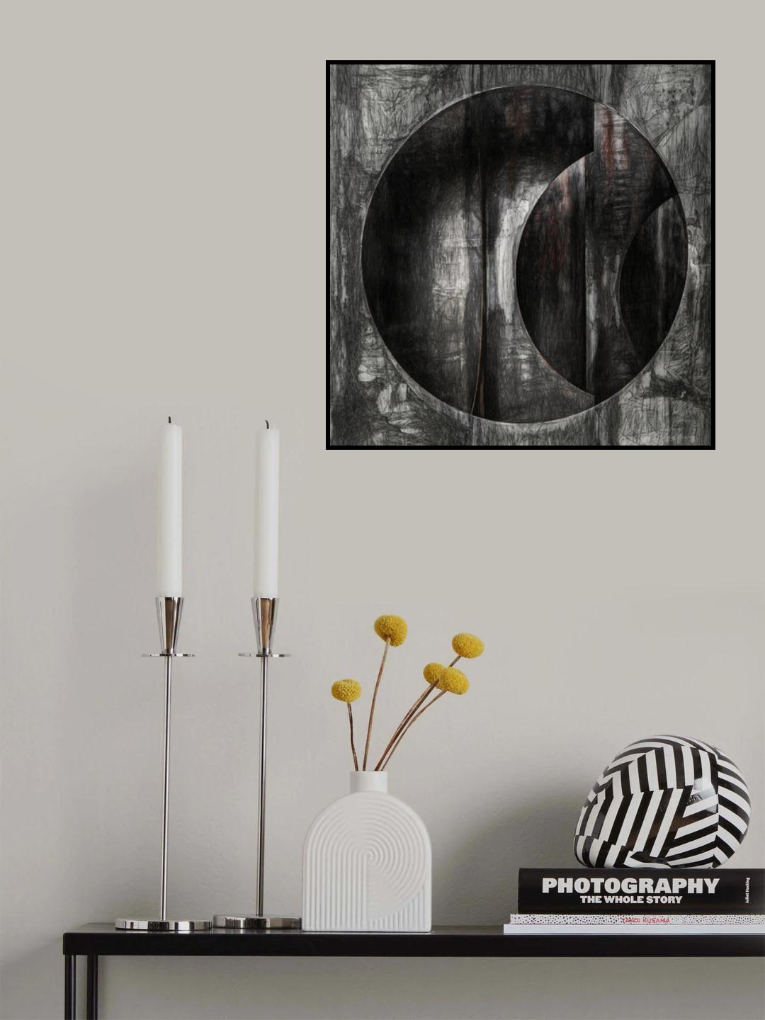 scraped steel sheet Poster och Canvastavla