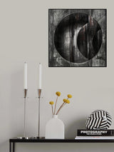 scraped steel sheet Poster och Canvastavla