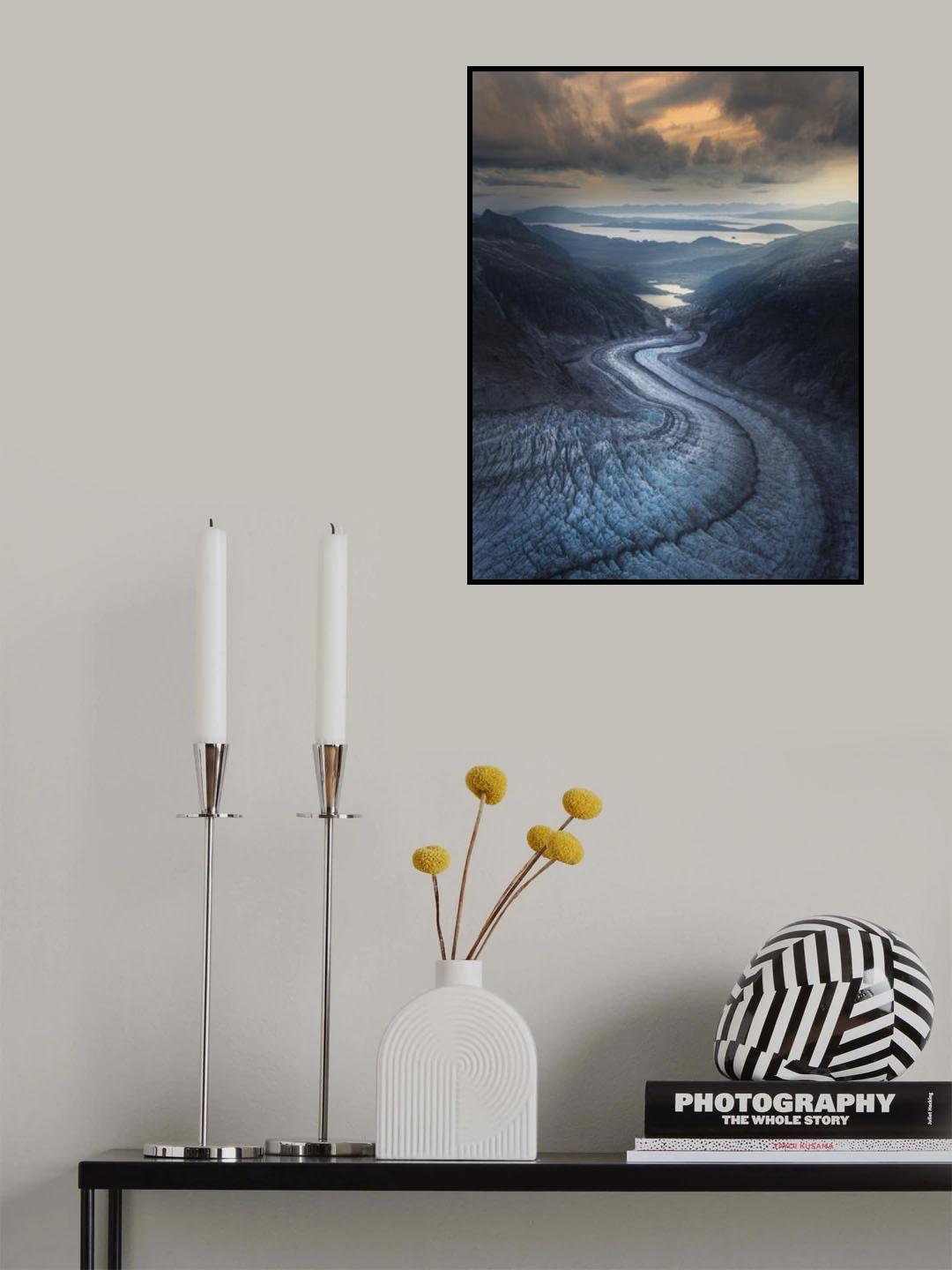 Snake Glacier Poster och Canvastavla