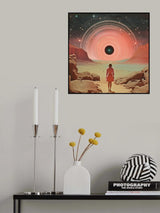 Through Time and Space Collage Art Poster och Canvastavla