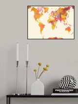 World map 26 Poster och Canvastavla