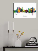 Sharjah Skyline Poster och Canvastavla