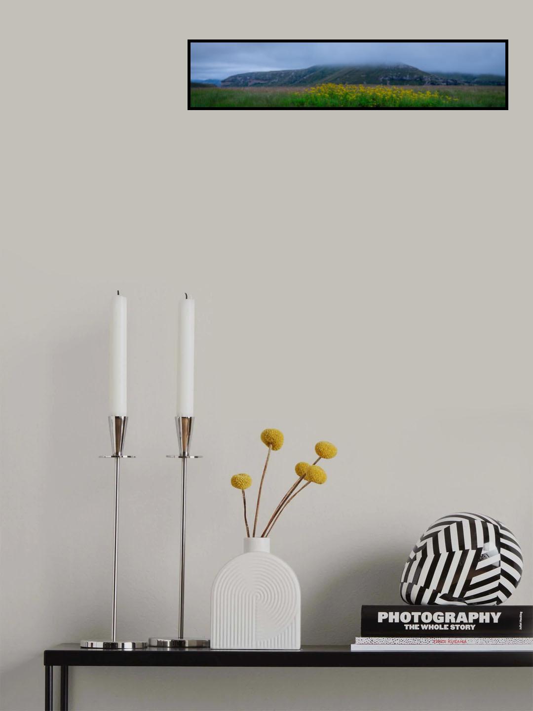 Yellow flower - Pano Poster och Canvastavla