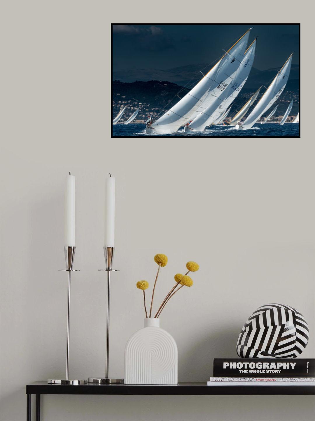 Full speed race Poster och Canvastavla