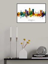 Jacksonville Florida Skyline Poster och Canvastavla