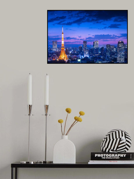 Tokyo night view Poster och Canvastavla