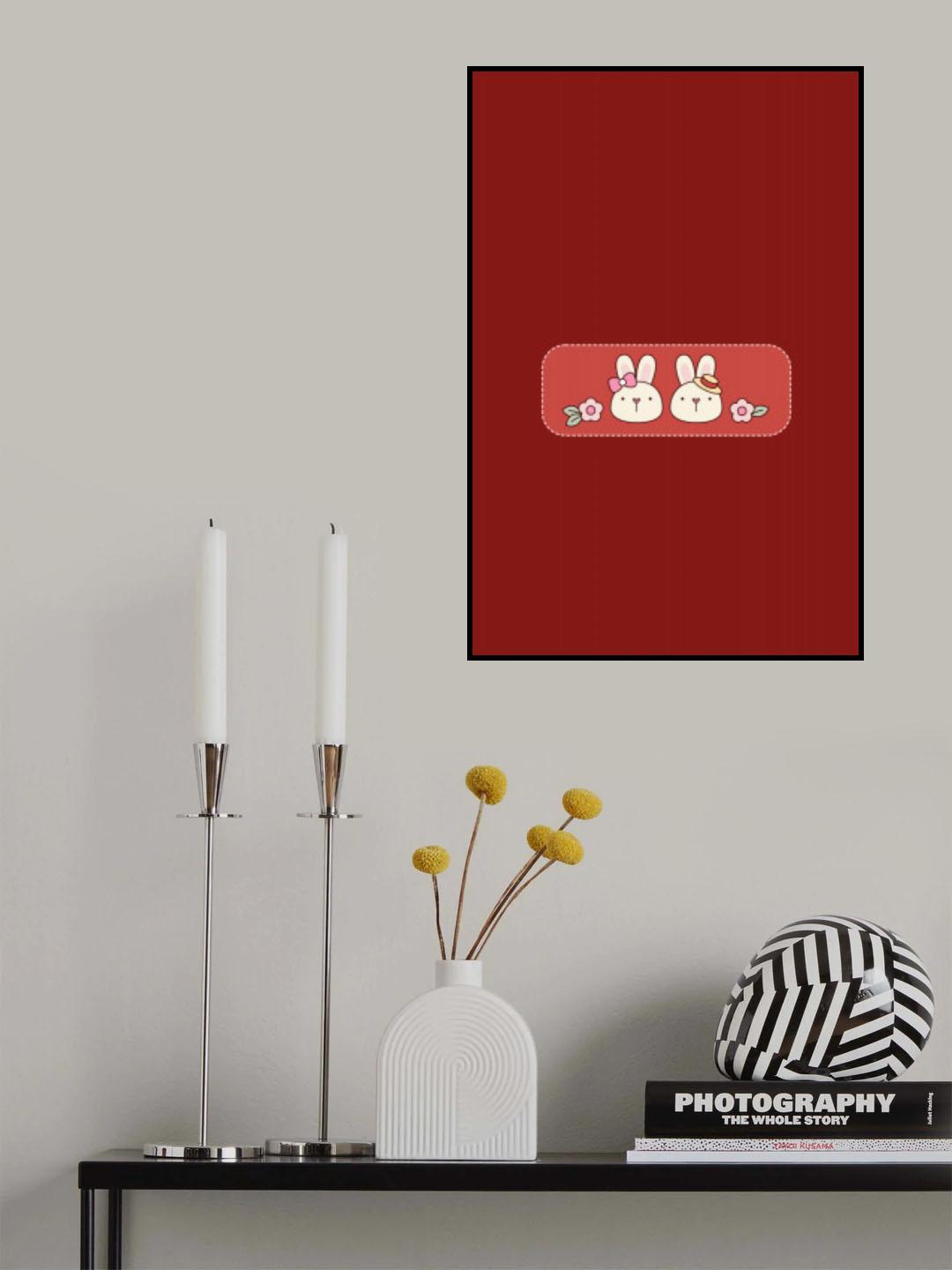 Bunny Bunny Love (1) Poster och Canvastavla