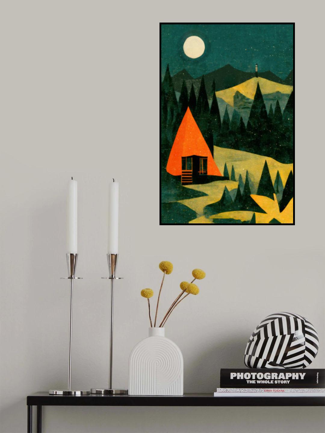 Cabin In The Forest Poster och Canvastavla