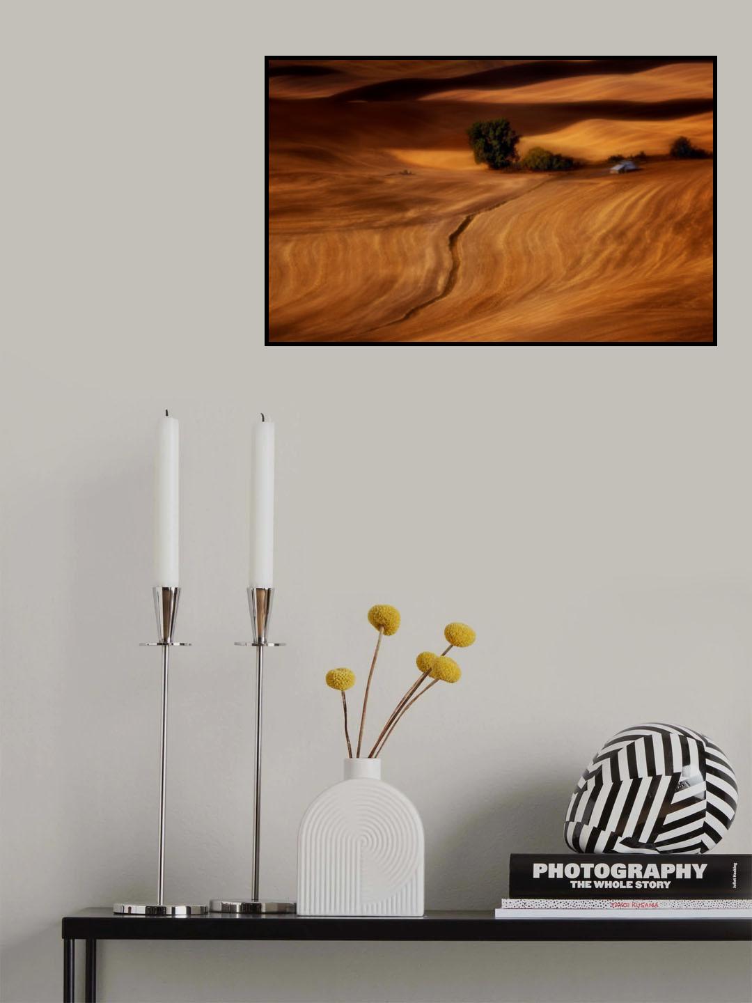 Autumn Farm Poster och Canvastavla