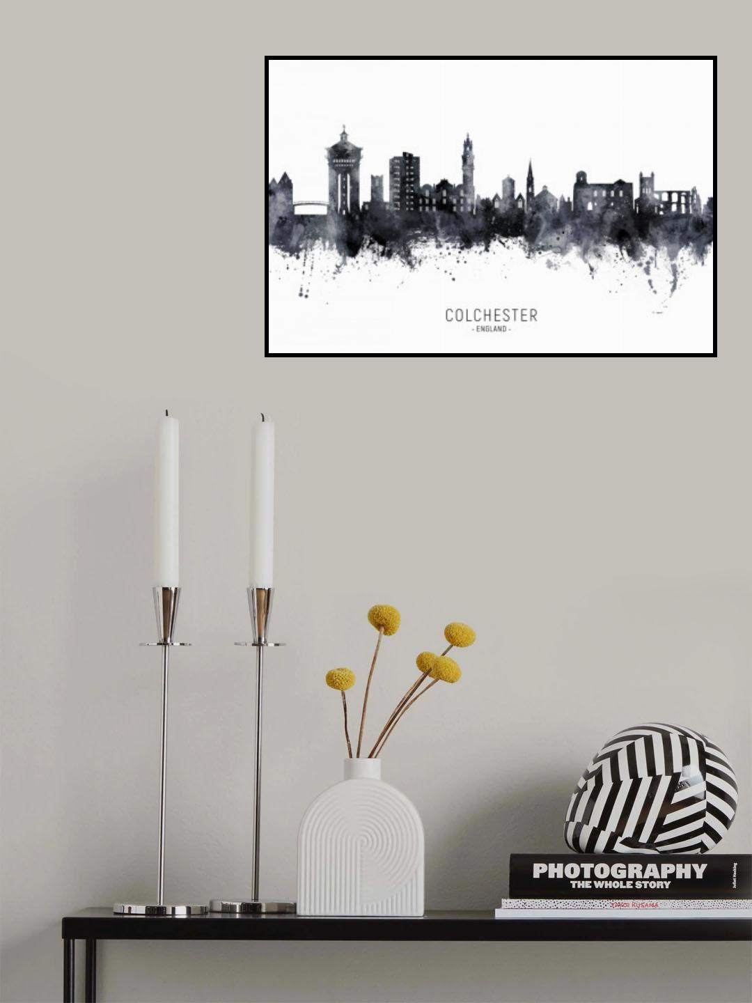 Colchester England Skyline Poster och Canvastavla