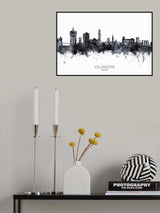 Colchester England Skyline Poster och Canvastavla