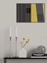 Yellow in Abstract Poster och Canvastavla