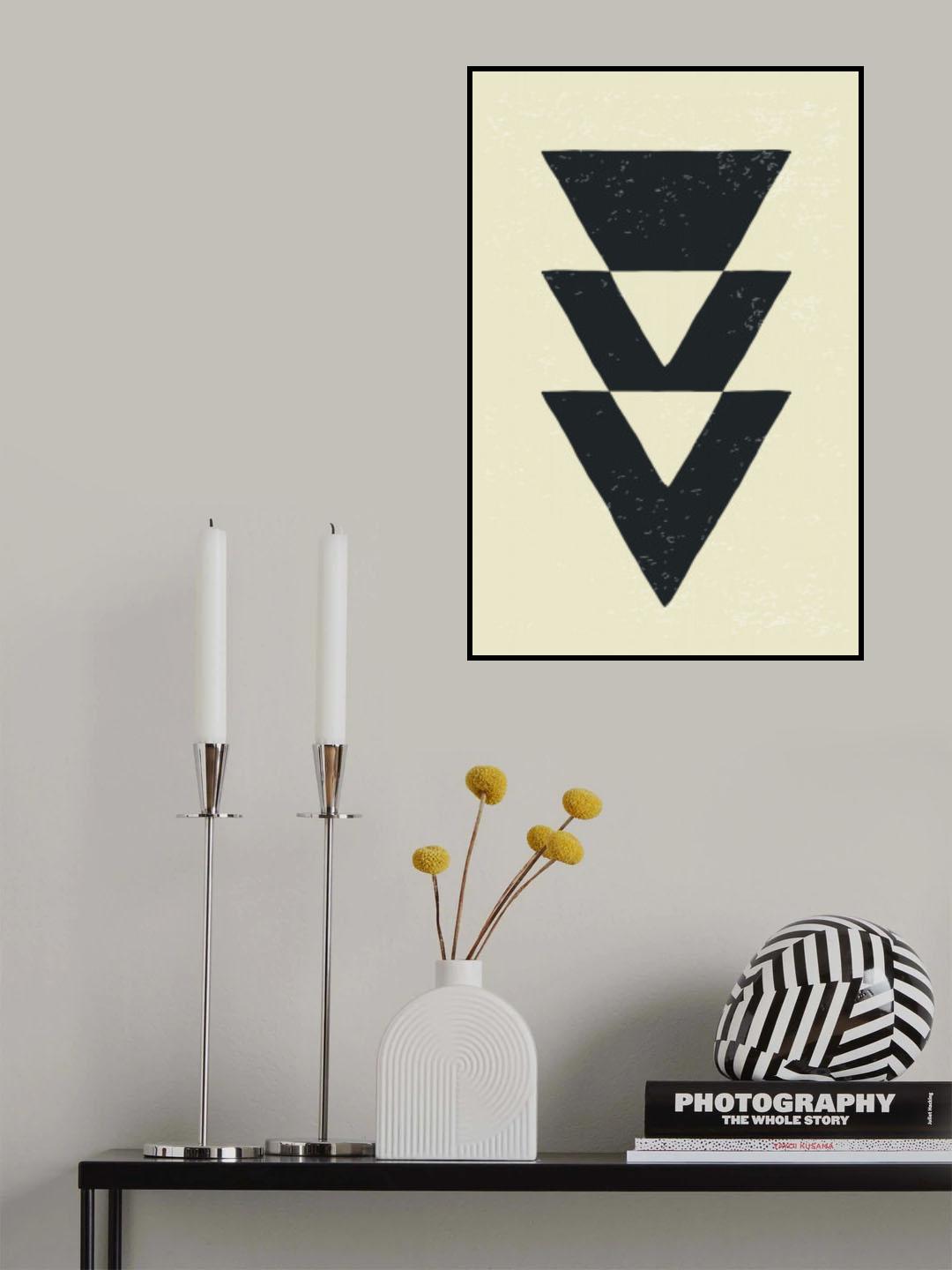 Abstract Triangles #4 Poster och Canvastavla