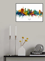 Milan Italy Skyline Poster och Canvastavla