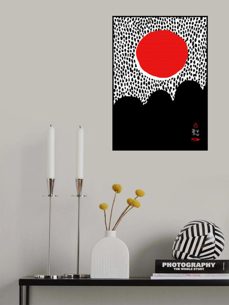 Saigon Sun Red Poster och Canvastavla