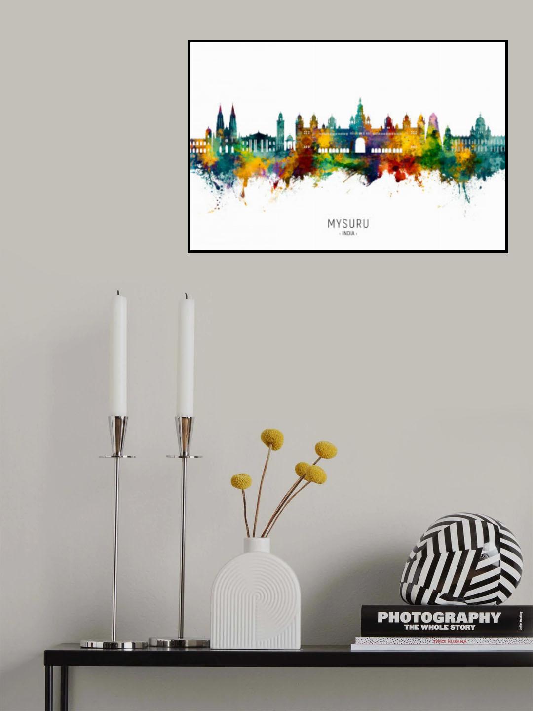 Mysuru Skyline India Poster och Canvastavla