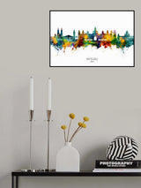 Mysuru Skyline India Poster och Canvastavla