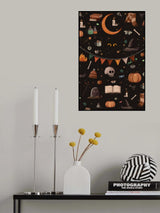 Halloween Theme Poster och Canvastavla