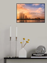 Etihad Towers &amp; Emirates Palace, Abu Dhabi, UAE Poster och Canvastavla
