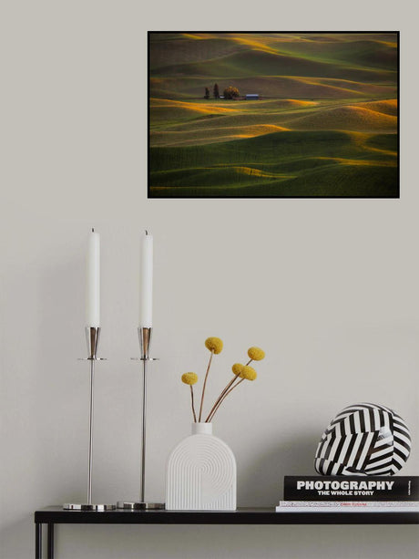 Sunset at Rolling Hills Poster och Canvastavla