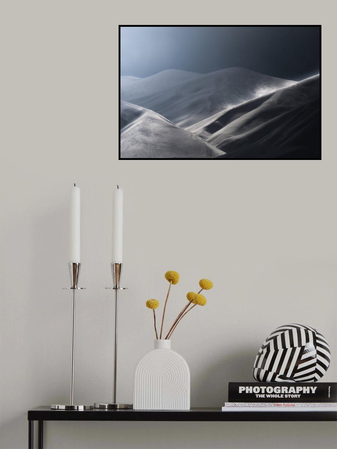 Snow Mountains Poster och Canvastavla