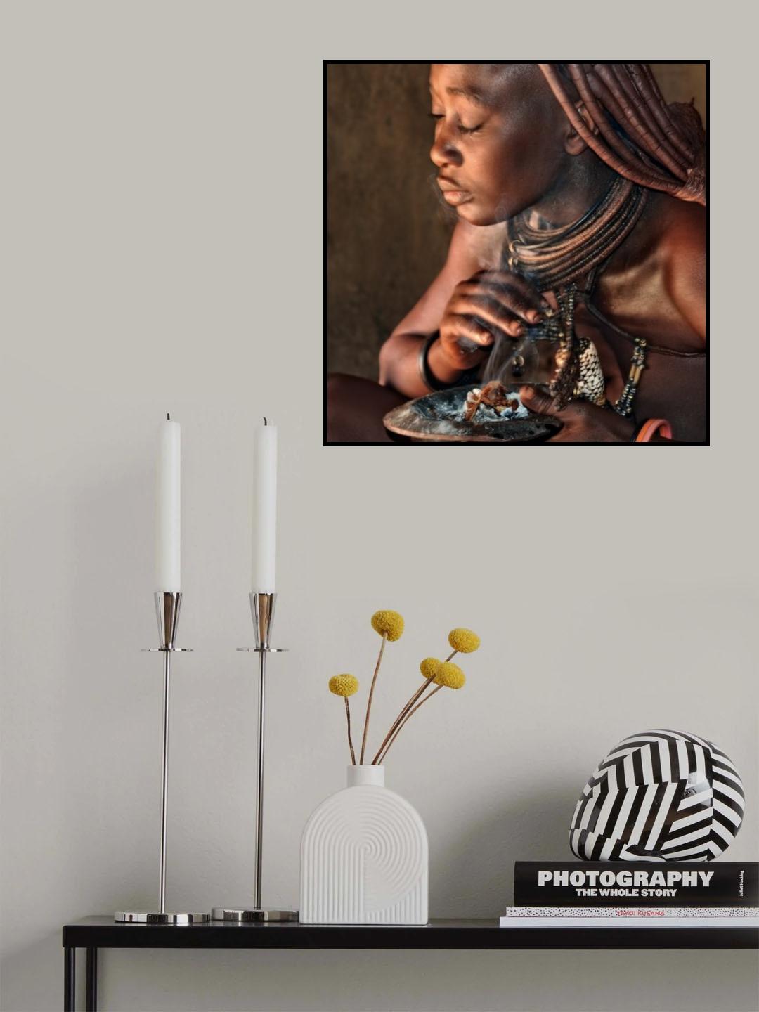 smoke bath in the hut Poster och Canvastavla
