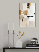 Abstract In Beige 3 Poster och Canvastavla