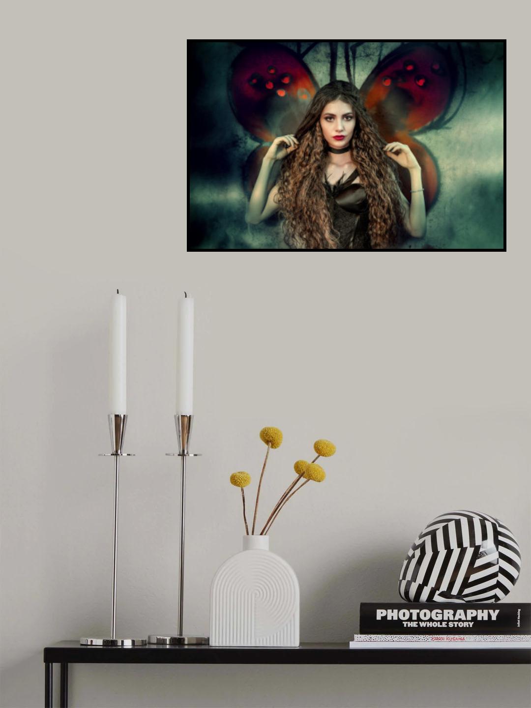 butterfly woman Poster och Canvastavla