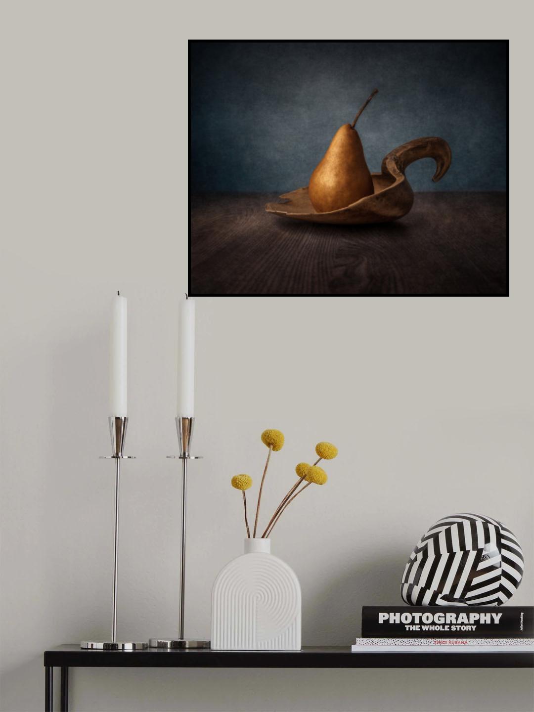 Pear on spoon Poster och Canvastavla