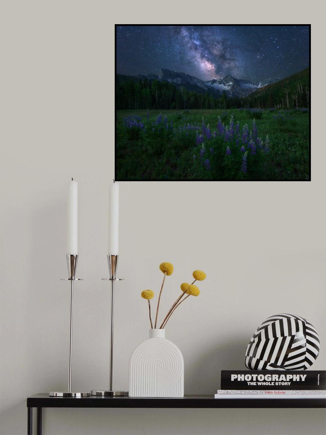 Alpine Night Poster och Canvastavla