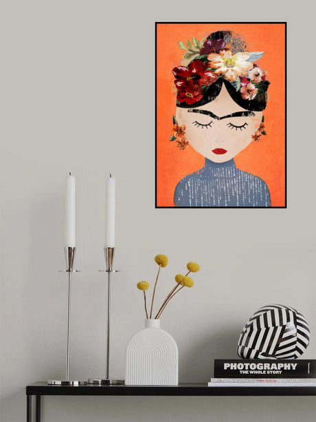 Frida (Orange Version) Poster och Canvastavla