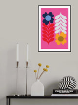 Flowers Pink Poster och Canvastavla