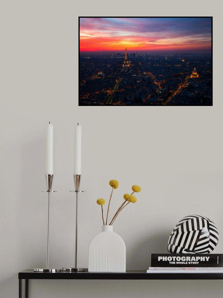 Paris Sunset from Montparnasse Poster och Canvastavla