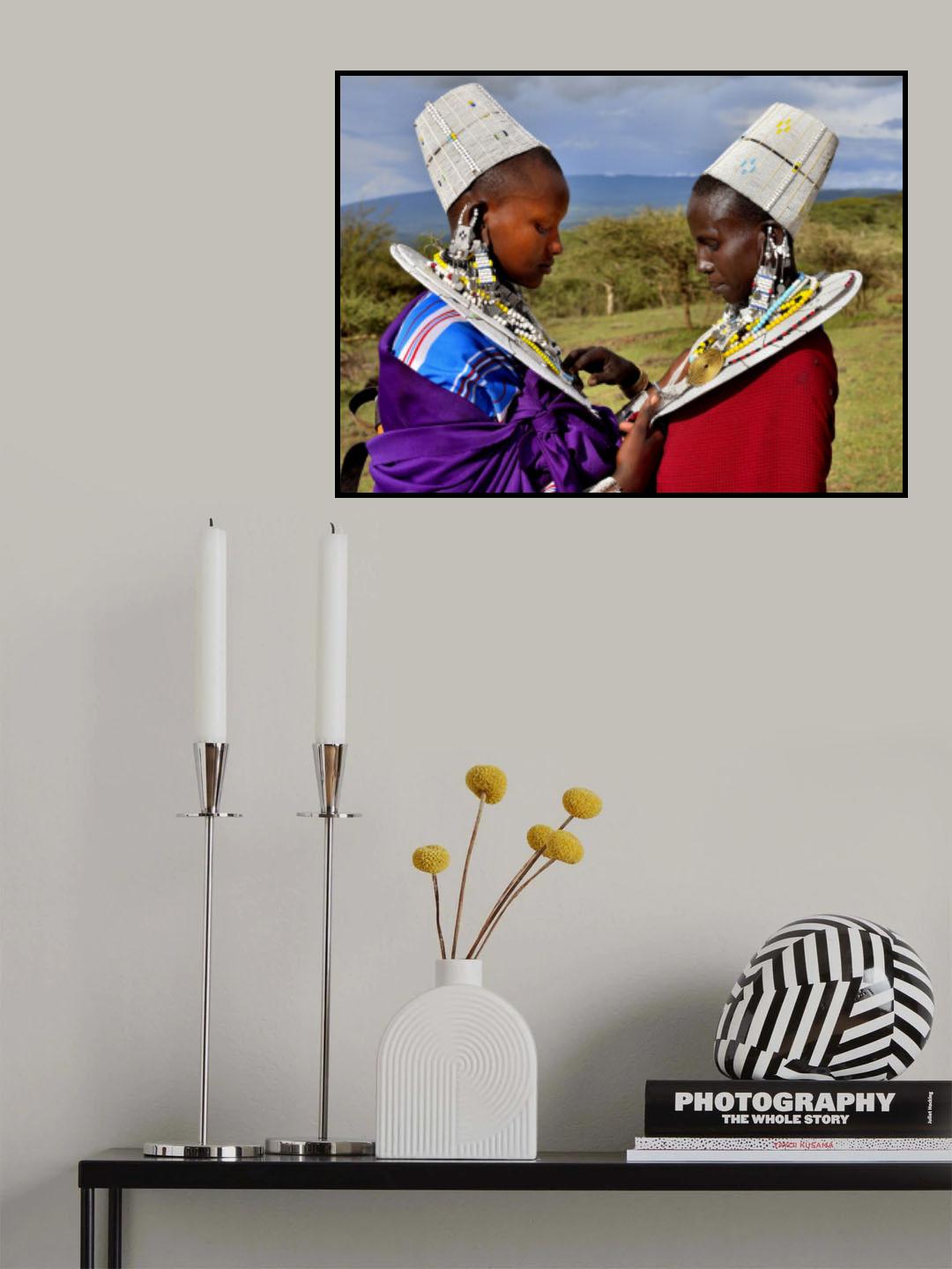 Masai women Poster och Canvastavla