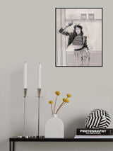 Smoking Woman 4x5 Print By Bohonewart Poster och Canvastavla