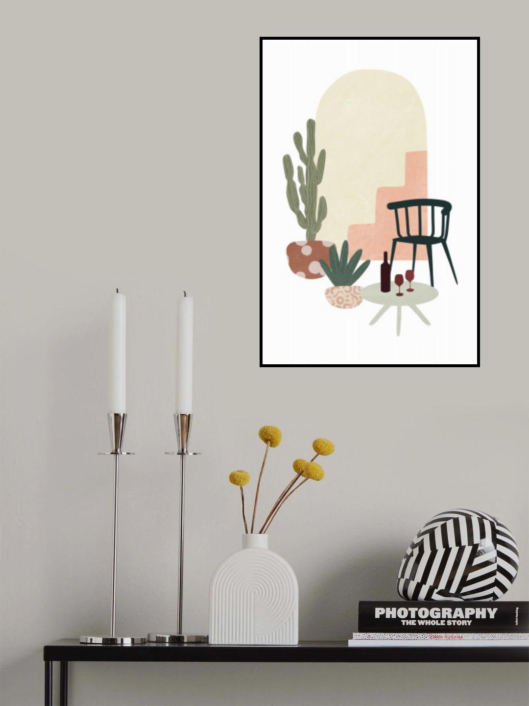 Tropical Villa Color and Shapes 08 Poster och Canvastavla