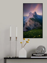 Garland under the mountain Poster och Canvastavla