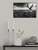 Pigeons on the Empire State Building Poster och Canvastavla