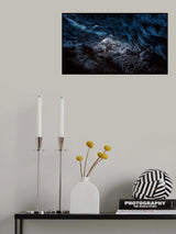 Exploring a Fronzen Blue World Poster och Canvastavla