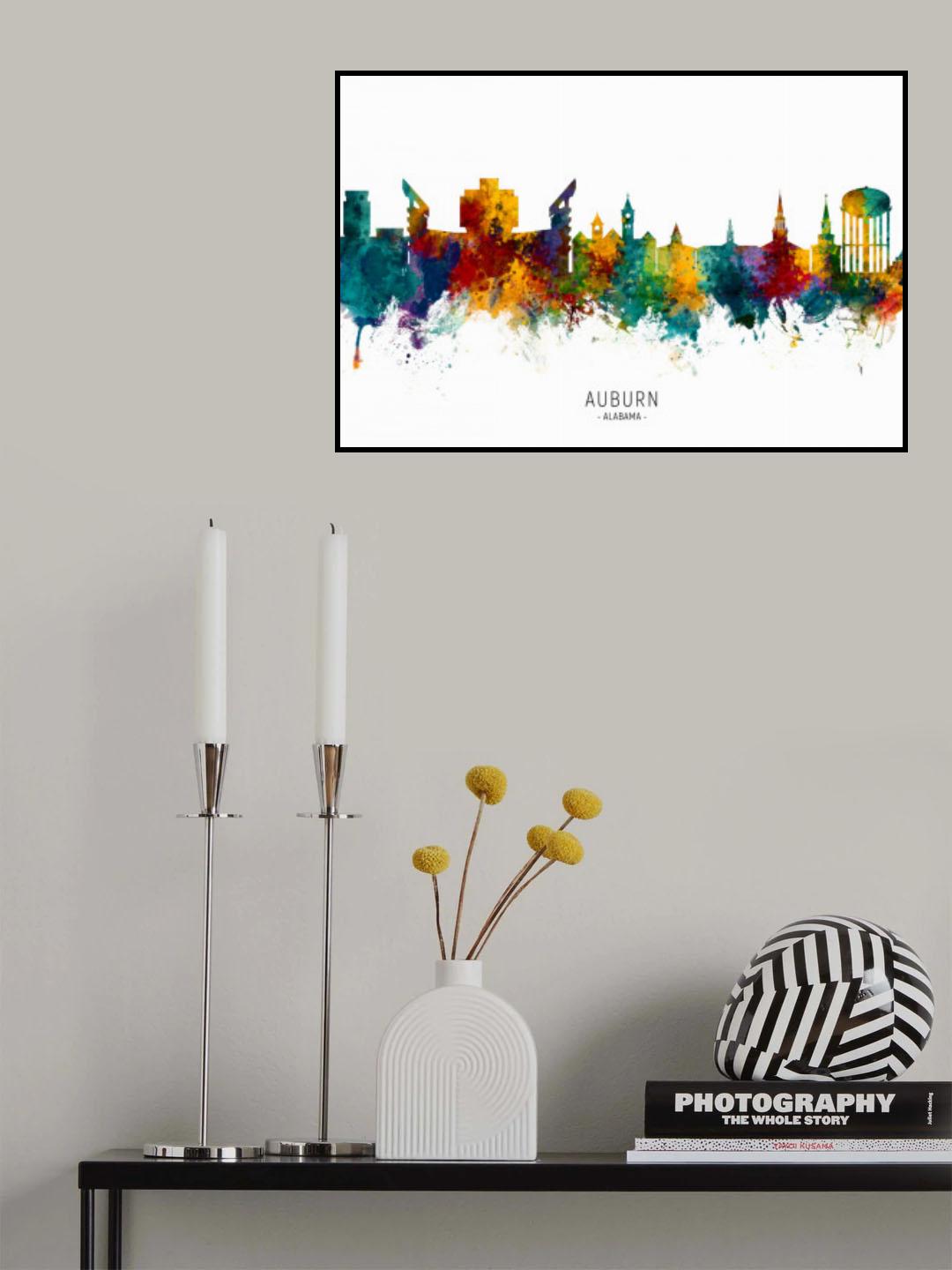 Auburn Alabama Skyline Poster och Canvastavla