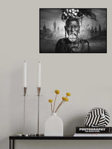 Women from the African tribe Mursi, Ethiopia Poster och Canvastavla