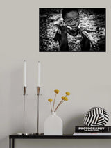 Eating sugar cane. Poster och Canvastavla