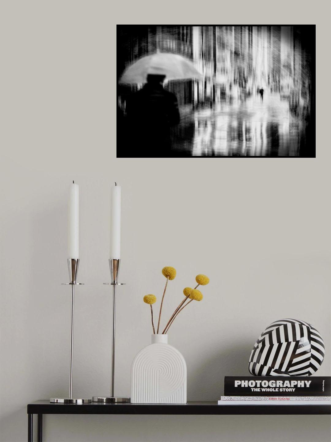 rainy town Poster och Canvastavla