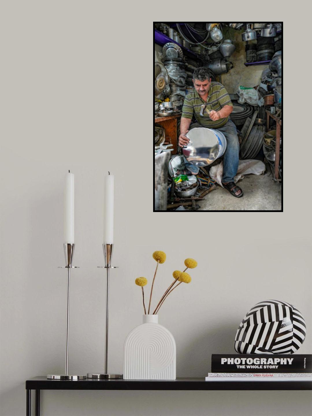 The profession of manufacturing traditional kitchen Poster och Canvastavla