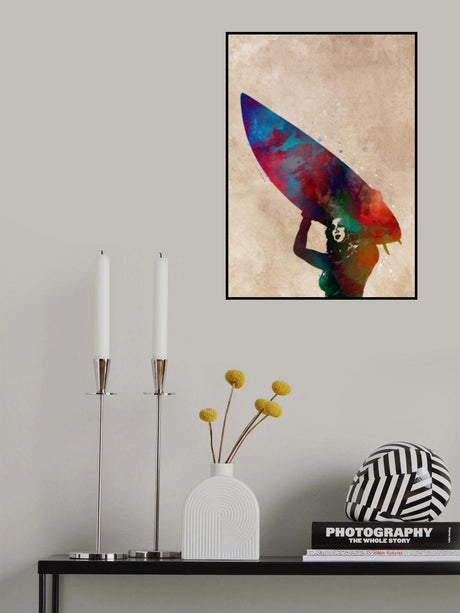 Surfer sport art Poster och Canvastavla