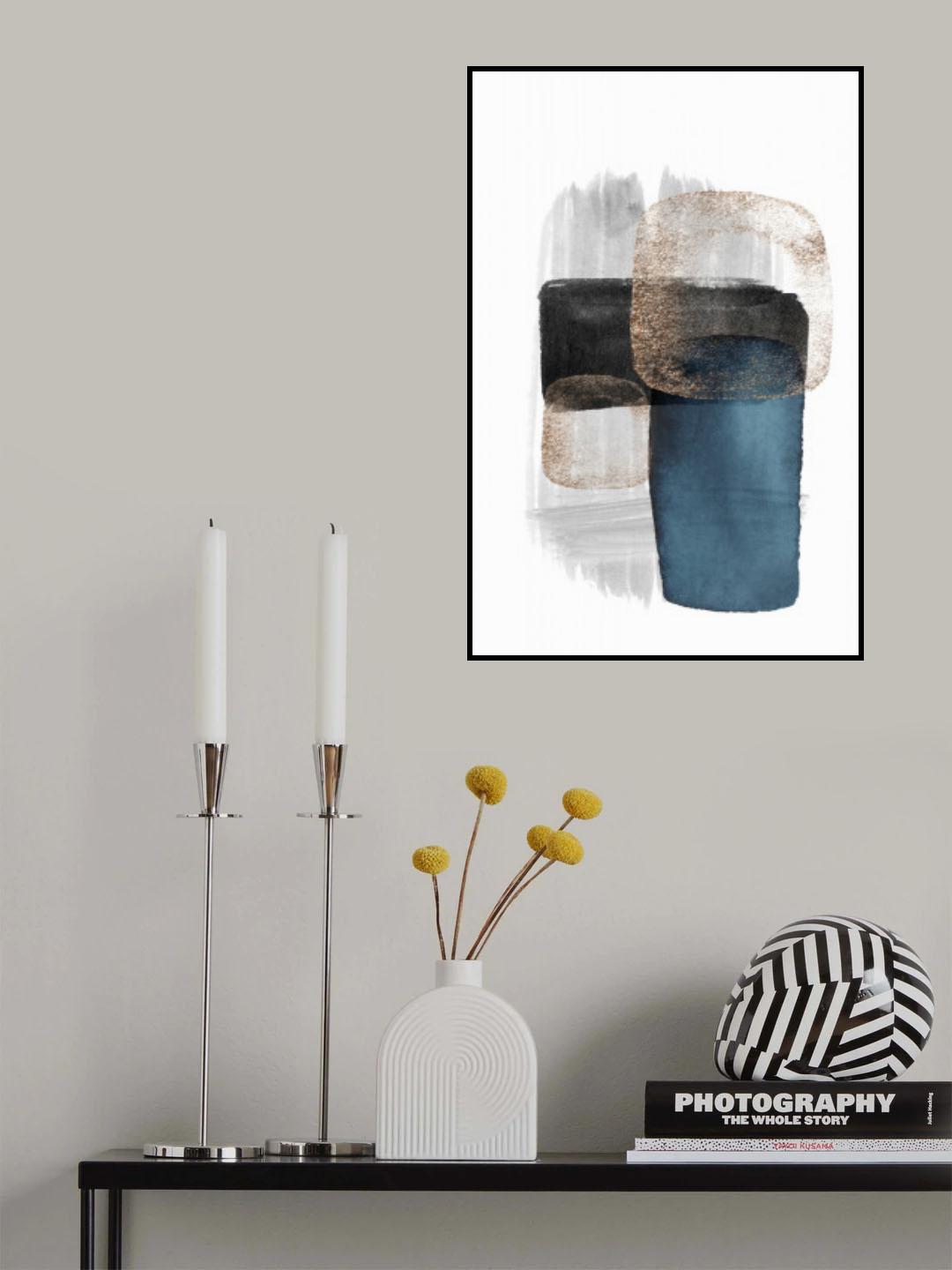 Night Blue-3 Poster och Canvastavla