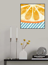 Orange Abstract Poster och Canvastavla