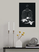 Origami Birds Poster och Canvastavla